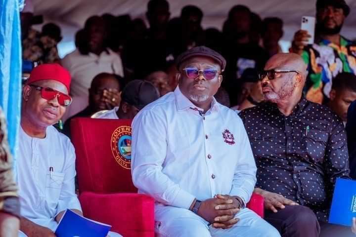 Governor Oborevwori among the crowd