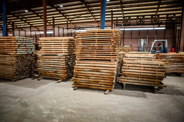 Ready-made wood at Woodland Wood Factory