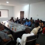 Chief Tony Amechi making an observation at the meeting